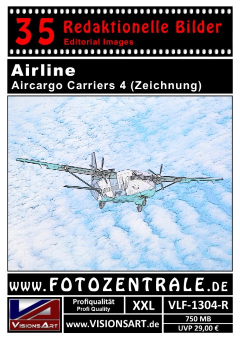 35 REDAKTIONELLE Bilder - Airline - Aircargo Carriers - Zeichnung (VLF-1304-R)