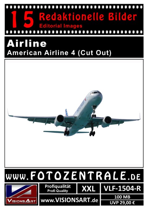 15 REDAKTIONELLE Bilder - Airline - American Airlines - Cut Out (VLF-1504-R)