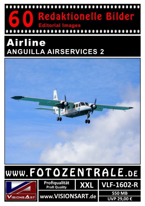 60 REDAKTIONELLE Bilder - Airline - ANGUILLA AIRSERVICES (VLF-1602-R)