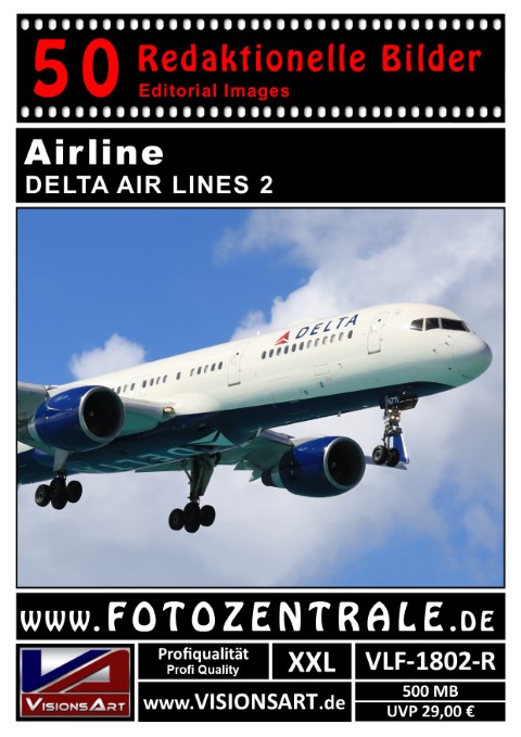 50 REDAKTIONELLE Bilder - Airline - DELTA Airlines (VLF-1802-R)