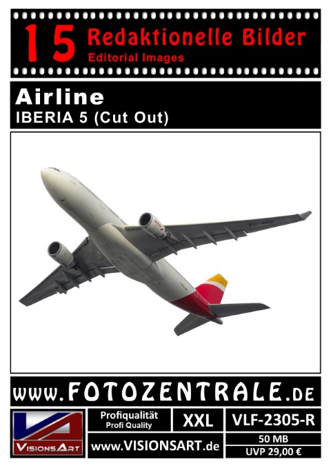 15 REDAKTIONELLE Bilder - Airline - IBERIA - Cut Out (VLF-2305-R)