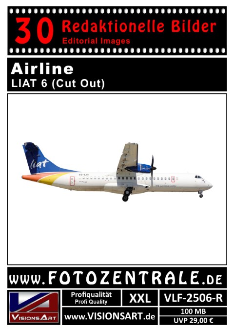 30 REDAKTIONELLE Bilder - Airline - LIAT - Cut Out (VLF-2506-R)