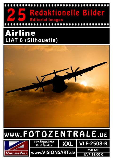 25 REDAKTIONELLE Bilder - Airline - LIAT - Silhouette (VLF-2508-R)