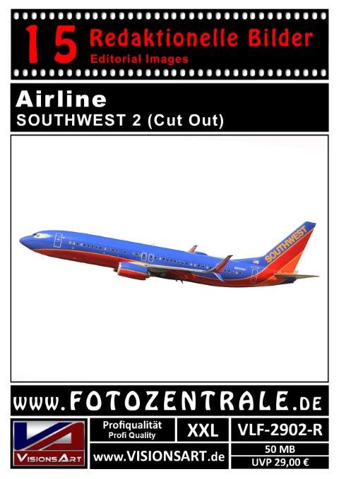 15 REDAKTIONELLE Bilder - Airline - SOUTHWEST - Cut Out (VLF-2902-R)