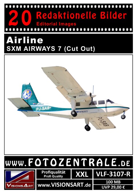 20 REDAKTIONELLE Bilder - Airline - SXM AIRWAYS - Cut Out (VLF-3107-R)